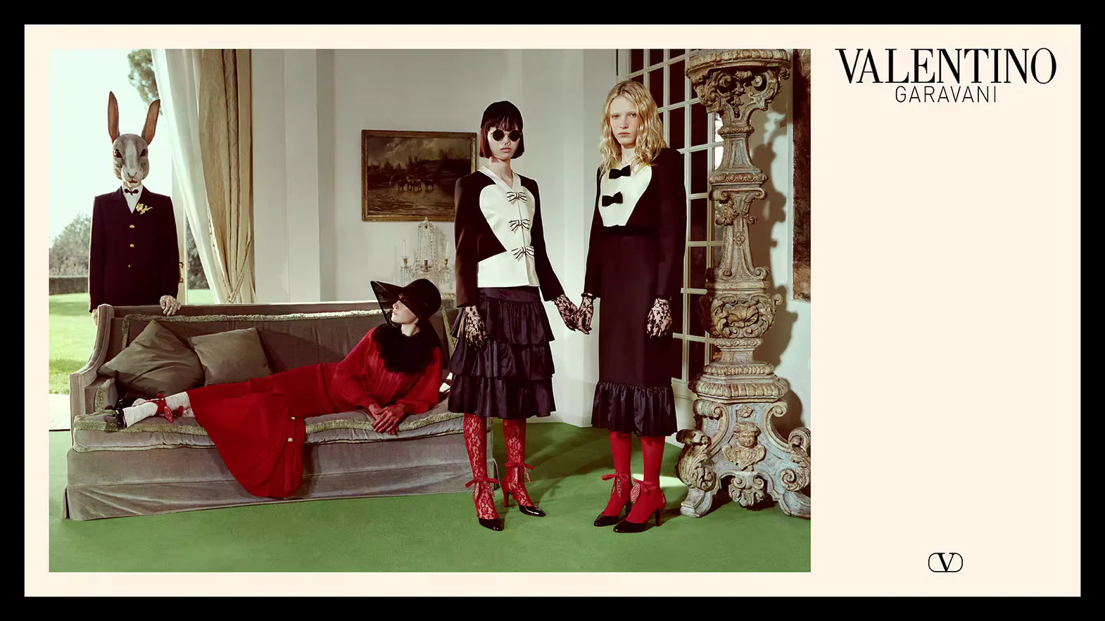 Valentino Pavillon des Folies Spring-Summer 2025 campaign image.