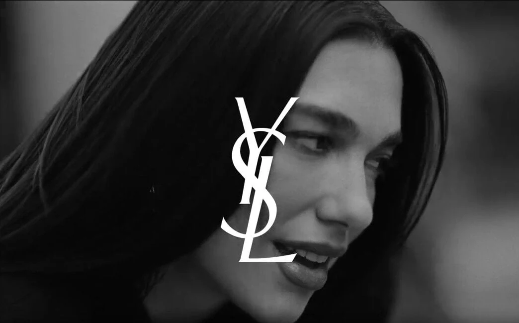 Dua Lipa in YSL Beauty's FREE AT HEART Libre campaign for Libre Vanille Couture.