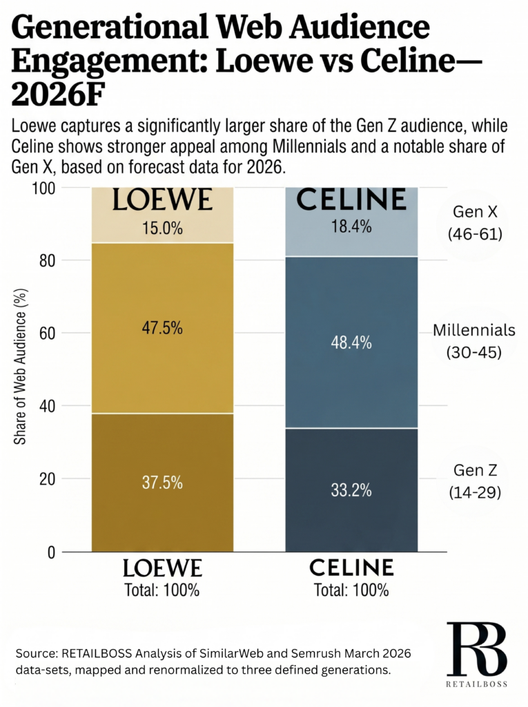 Loewe vs. Celine Generational Web Audience