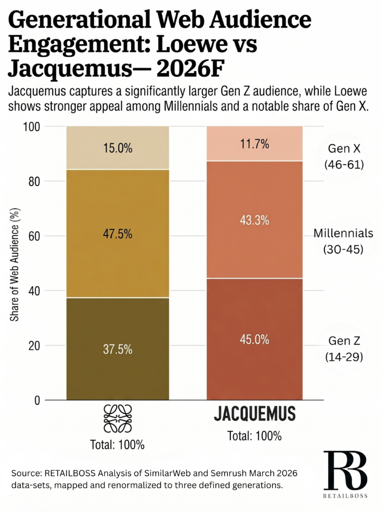 Loewe vs. Jacquemus Generational Web Audience