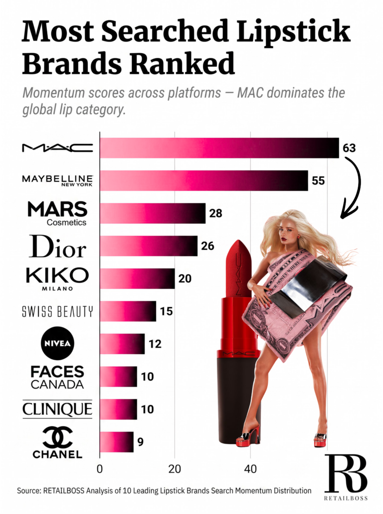 Most Searched Lipstick Brands Ranked