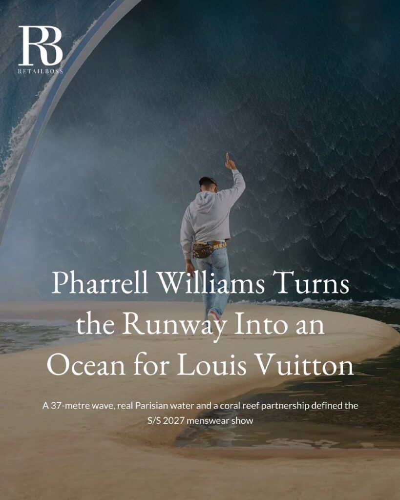 How Pharrell Williams Turned the Runway Into an Ocean for Louis Vuitton report page 1