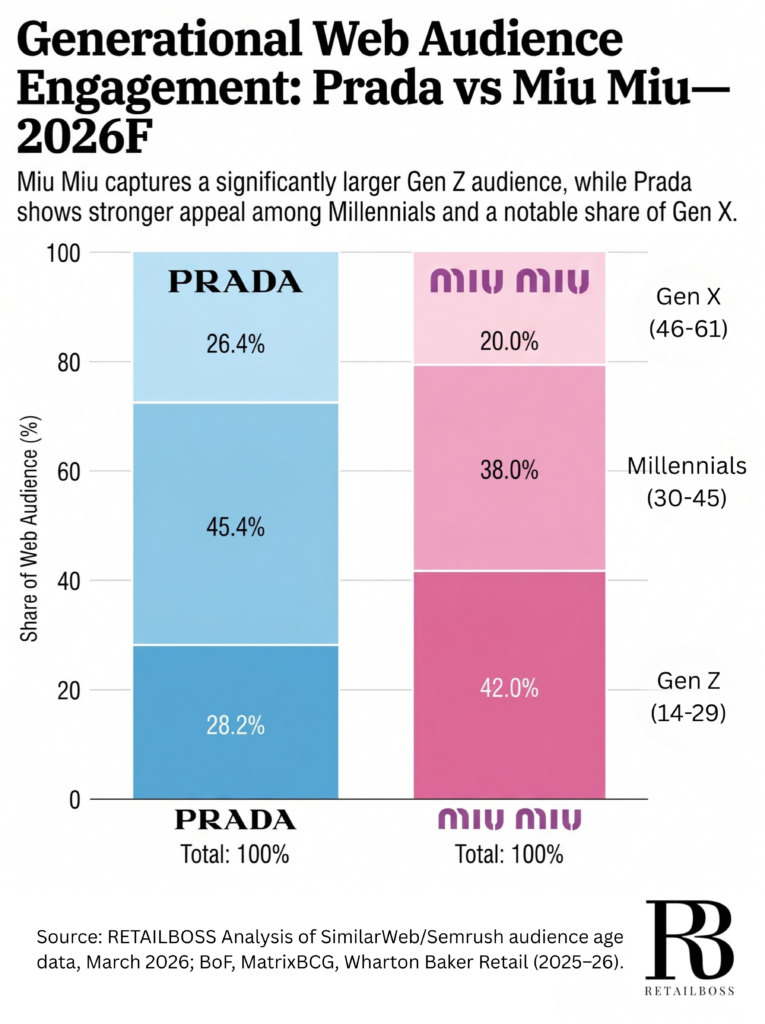 Prada vs. Miu Miu Generational Web Audience
