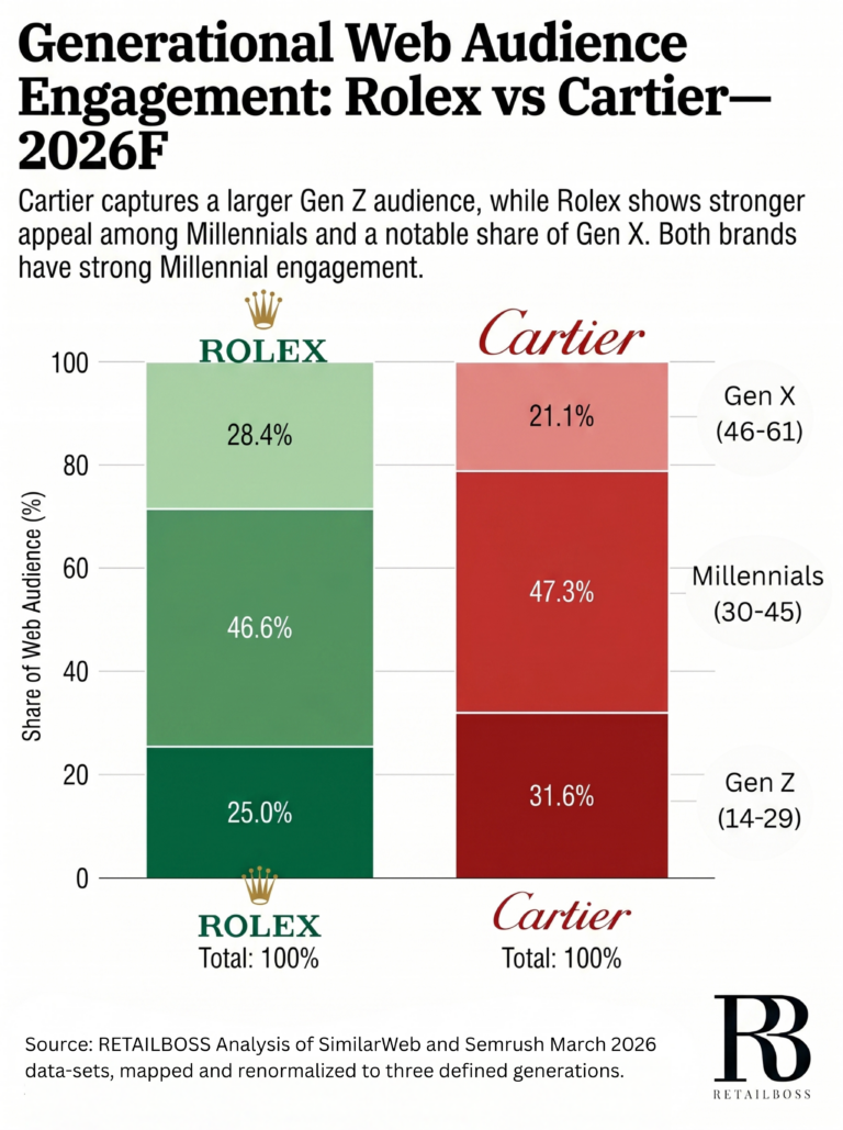Rolex vs. Cartier Generational Web Audience
