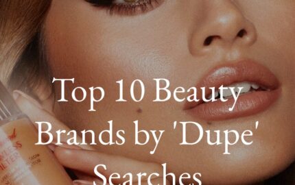 Top 10 Beauty Brands by Dupe Searches report page 1