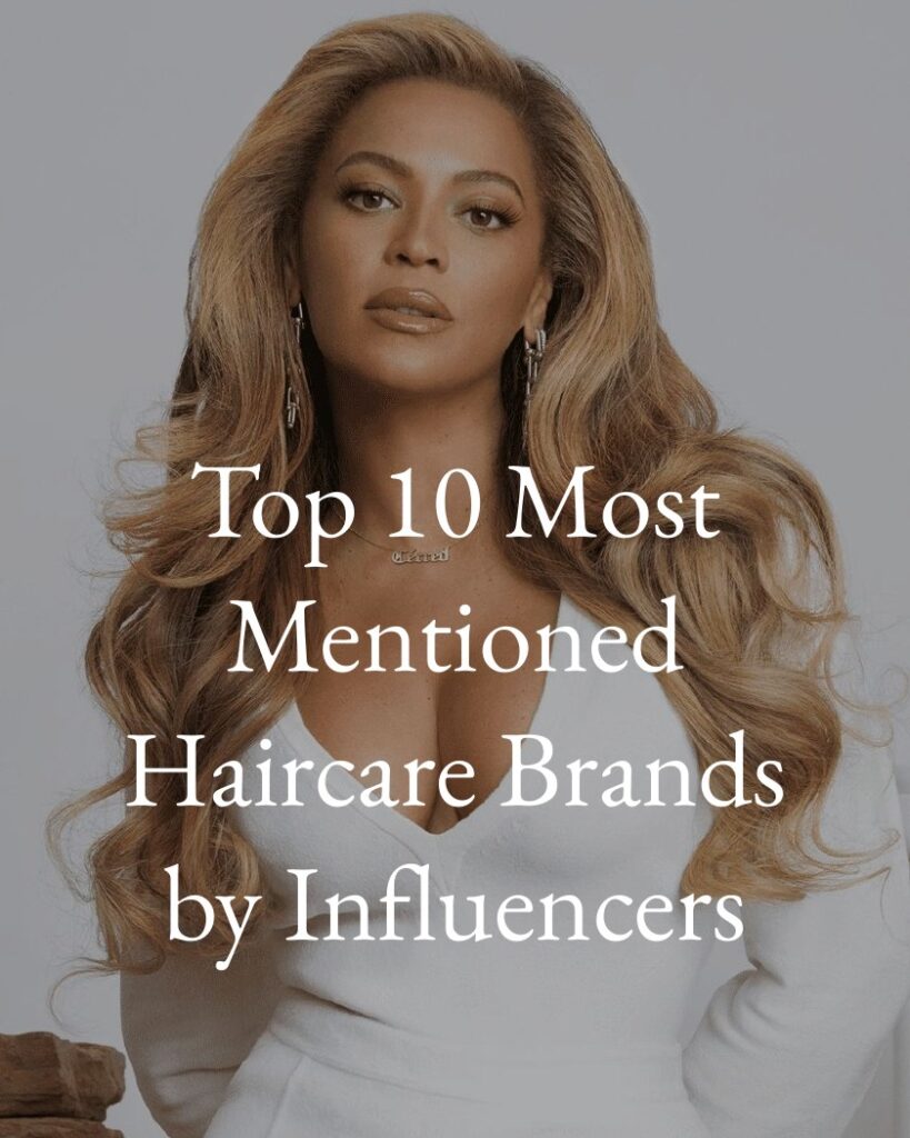 Top 10 Most-Mentioned Haircare Brands by Influencers report page 1