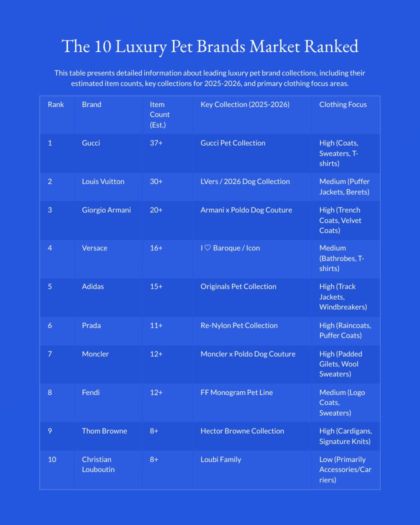 Top 10 Luxury Pet Brands in the World 2026 report page 2