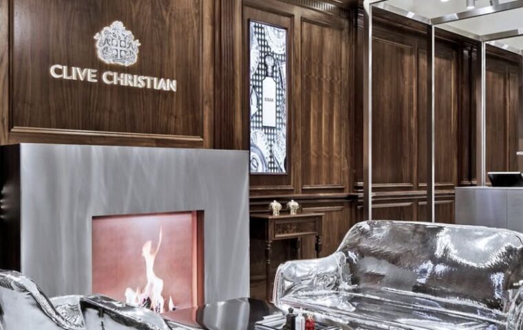 Clive Christian Opens a Radical Dubai Mall Flagship With Victorian Woodwork and Chrome Sofas