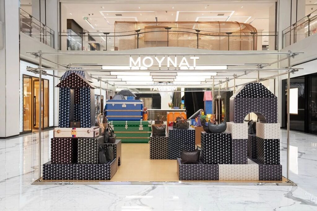 Moynat Launches a Folding Paper Garden for Its M Collection at SKP Beijing