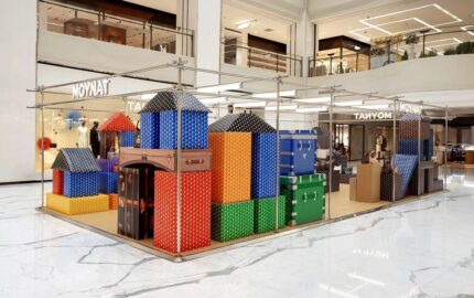 Moynat Launches a Folding Paper Garden for Its M Collection at SKP Beijing