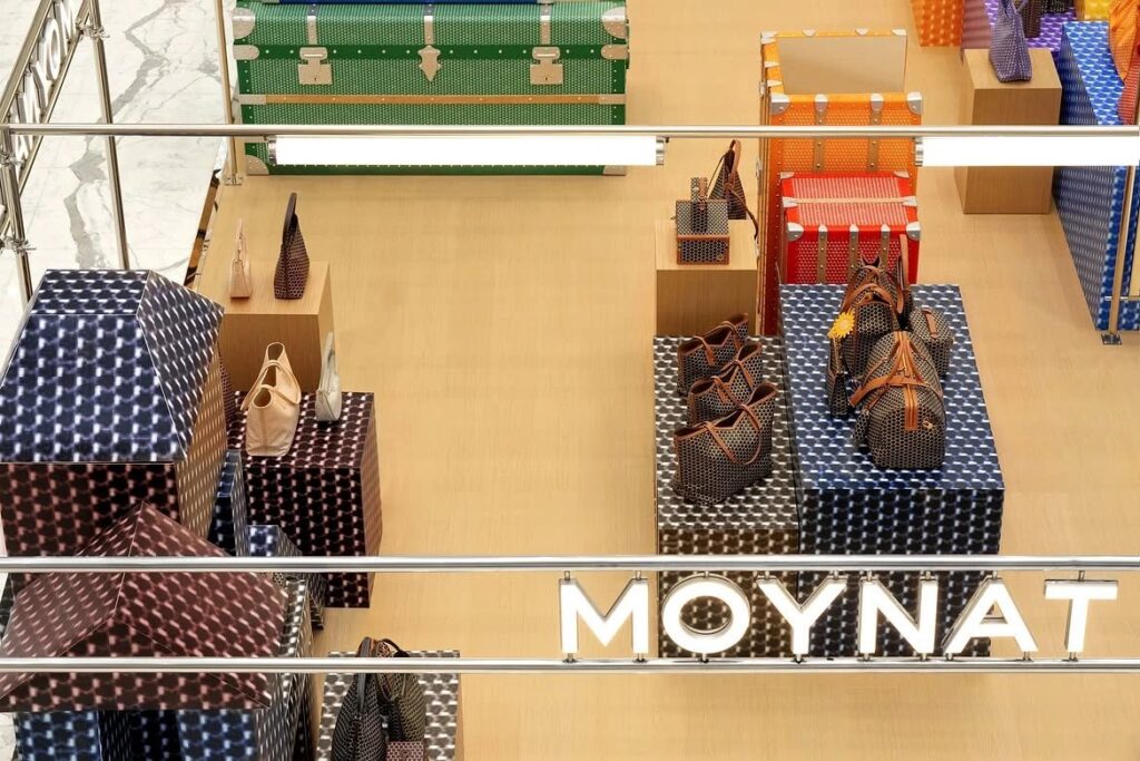 Moynat Launches a Folding Paper Garden for Its M Collection at SKP Beijing