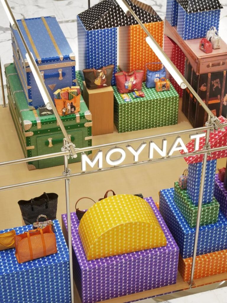 Moynat Launches a Folding Paper Garden for Its M Collection at SKP Beijing