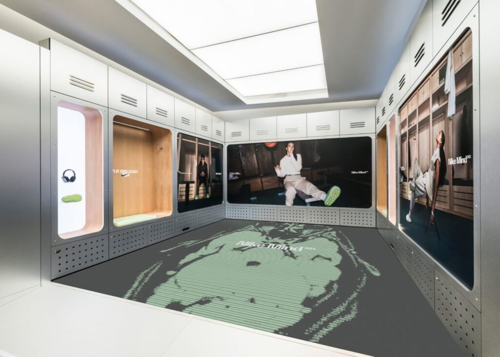 Nike Takes Over Its Oxford Circus Flagship With the New Mind 001 Cucumber Calm Experience