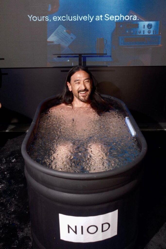 NIOD Launches at 200 Sephora Stores With Steve Aoki Leading a Los Angeles Cold Plunge Experience