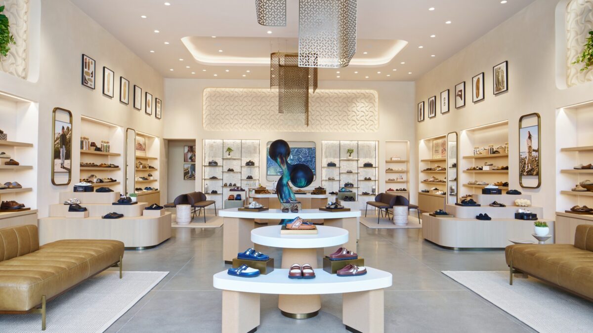 Interior of the BIRKENSTOCK Malibu retail store