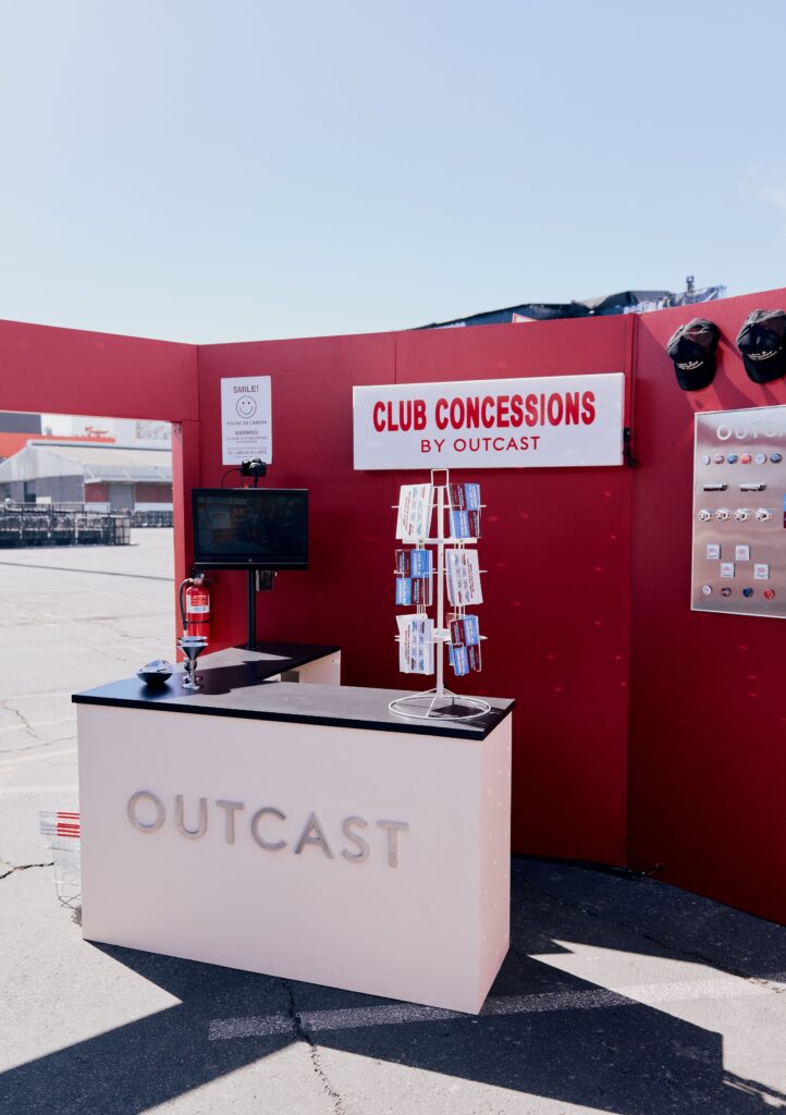 Club Concessions Counter Alt Angle at Outcast Clothing’s Portola Festival pop-up