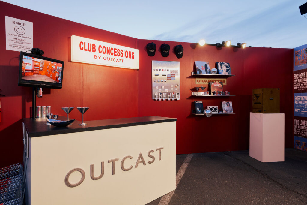 Club Concessions W Wide Angle at Outcast Clothing’s Portola Festival pop-up
