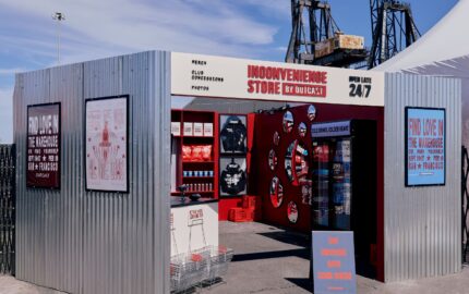 Hero Shot Inconvenience Store Exterior at OUTCAST Clothing’s Portola Festival pop-up