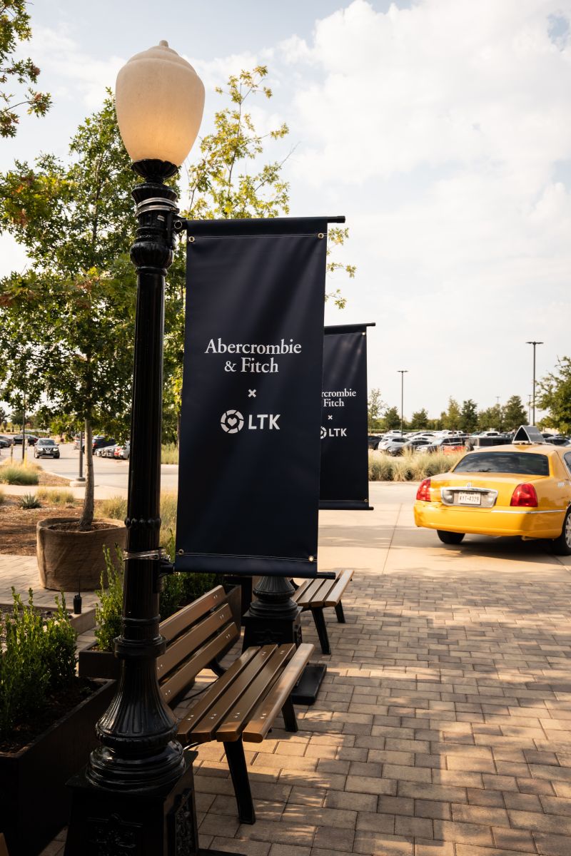 Abercrombie & Fitch and LTK event banners