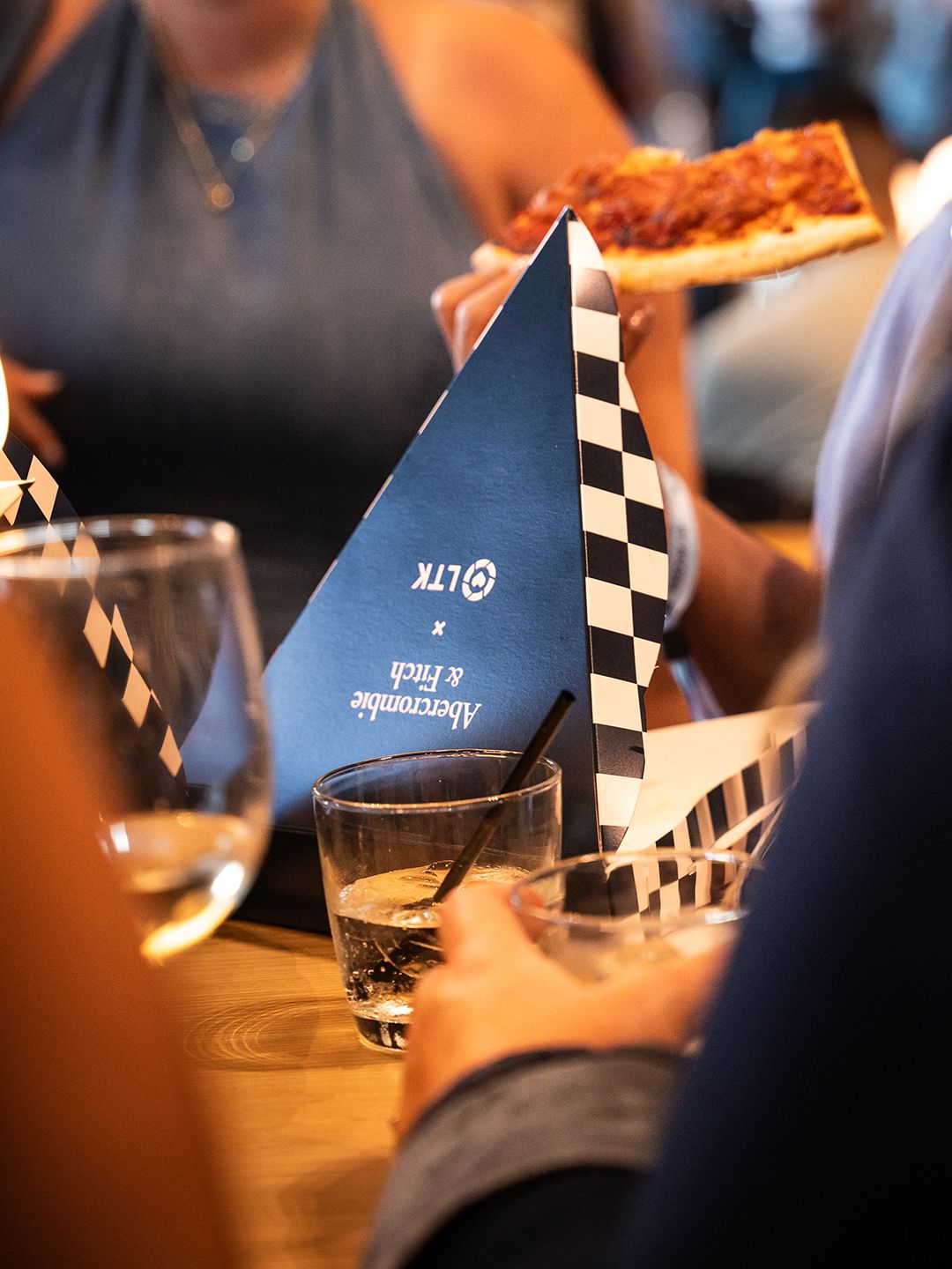 Abercrombie & Fitch and LTK branded food packaging