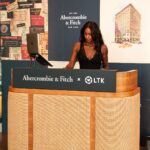 DJ booth at the Abercrombie and LTK event
