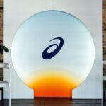 Sunrise-inspired ASICS display at ASICS House Sydney