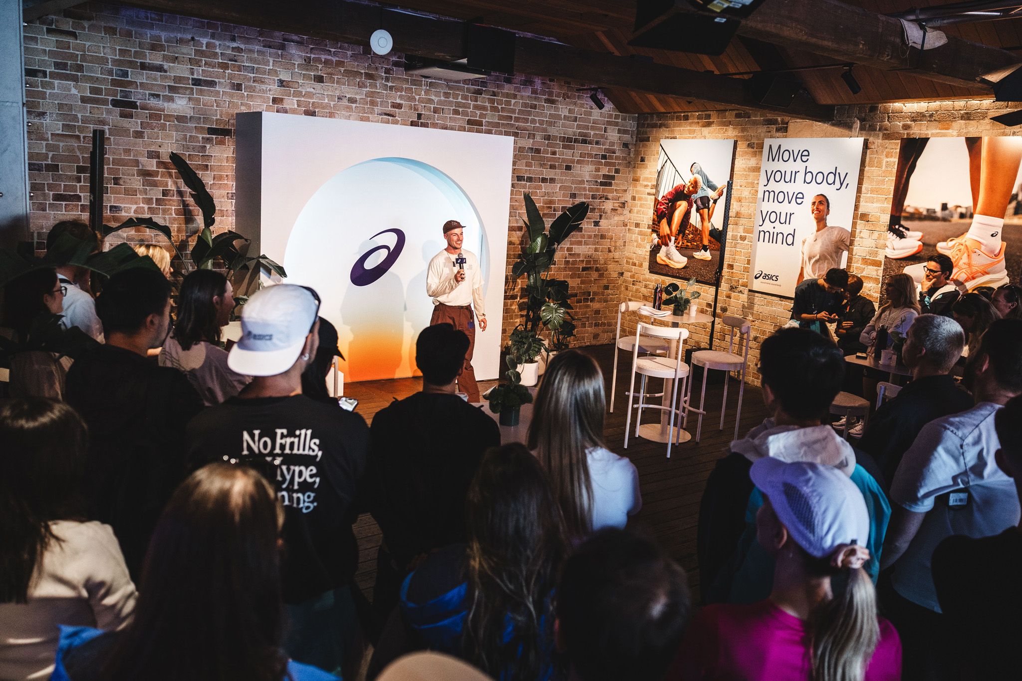 Audience attending a presentation at ASICS House Sydney