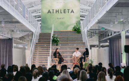 Athleta Quest employee event with San Francisco Ballet dancers on stage