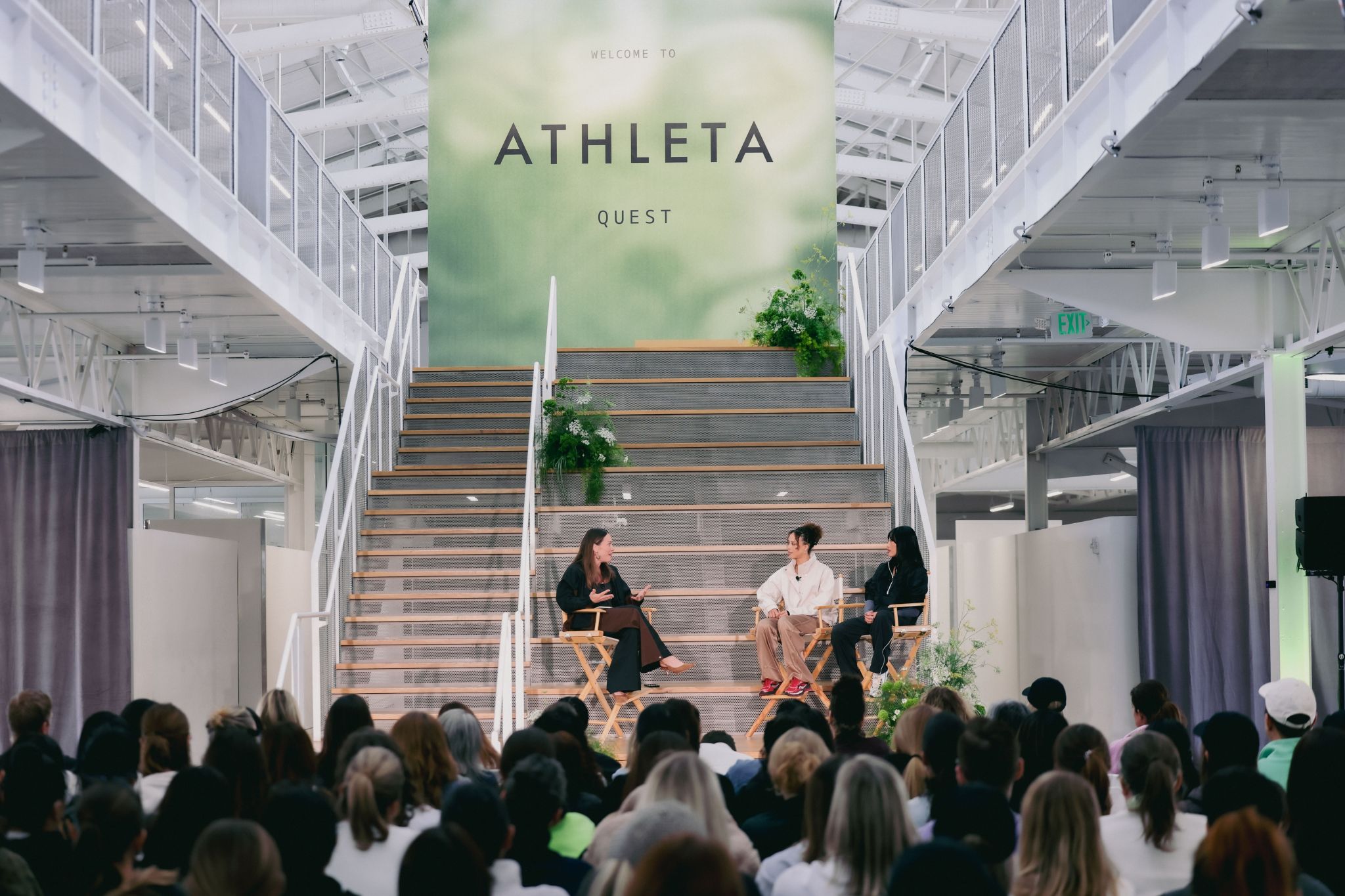 Athleta Quest employee event with San Francisco Ballet dancers on stage