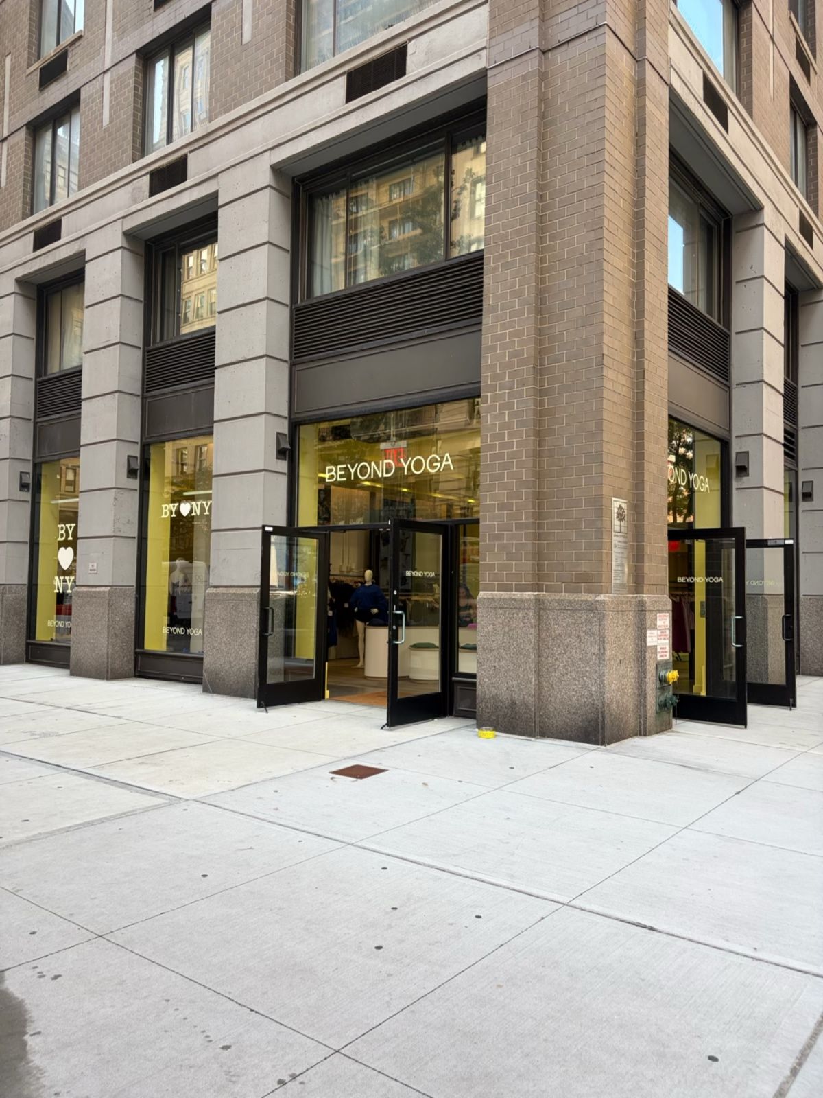 Beyond Yoga New York storefront