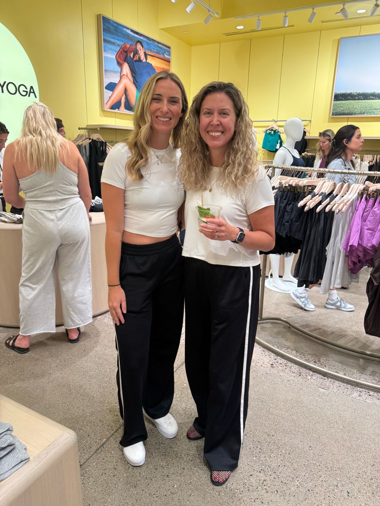 Beyond Yoga team at a store opening