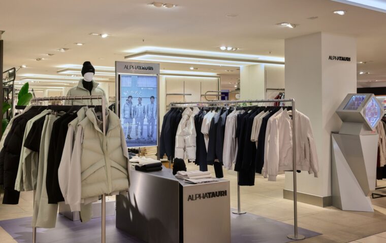 AlphaTauri menswear pop-up at Breuninger Stuttgart