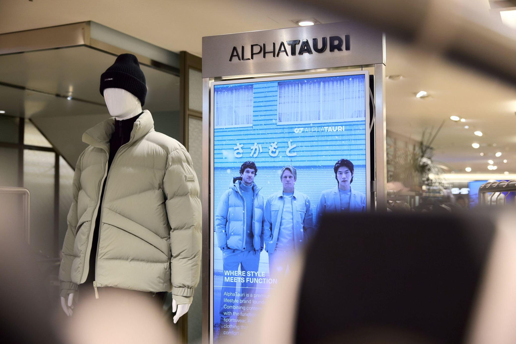 AlphaTauri outerwear and digital product presentation