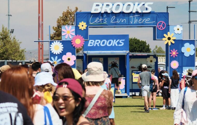 Brooks activation entrance at Daisy Chain Fields