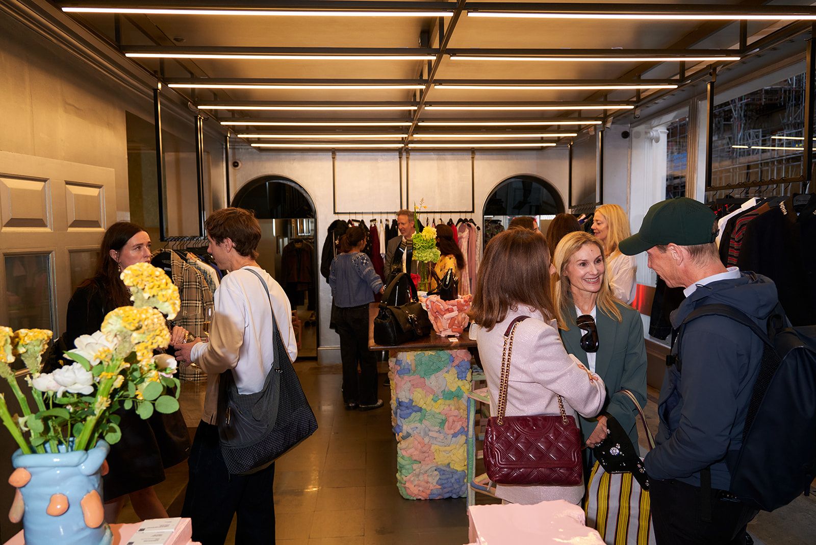 Guests at the Browns and Seeds exhibition ahead of London Fashion Week
