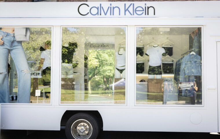 Calvin Klein mobile retail store on campus