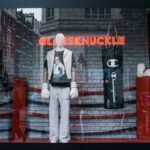 Champion's Glassknuckle boxing-themed window display at Selfridges.
