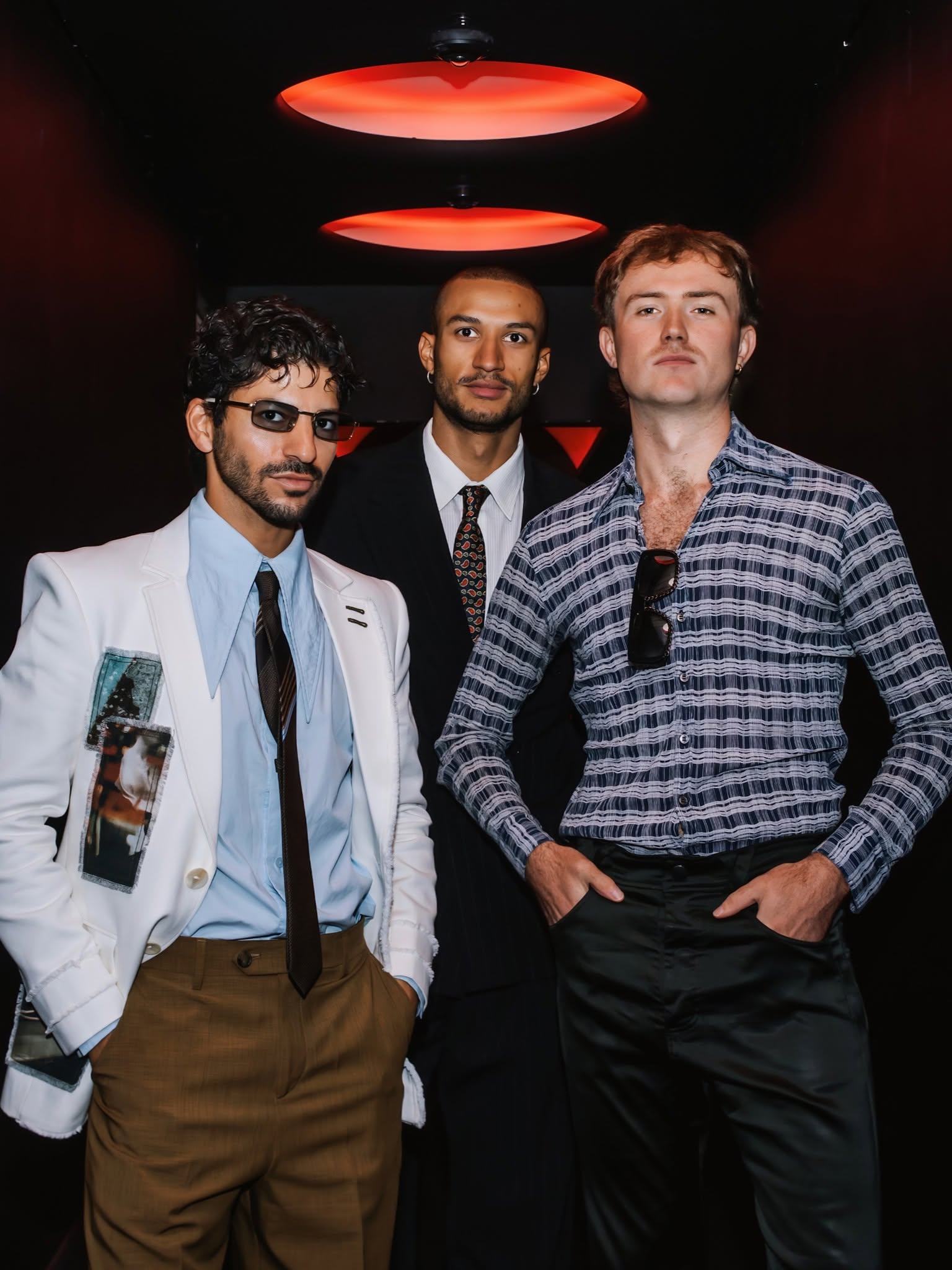 Three guests at the Selfridges Cinema launch event.