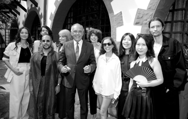 Marion Cotillard, Alberto Barbera and Biennale College Cinema filmmakers at the 83rd Venice International Film Festival
