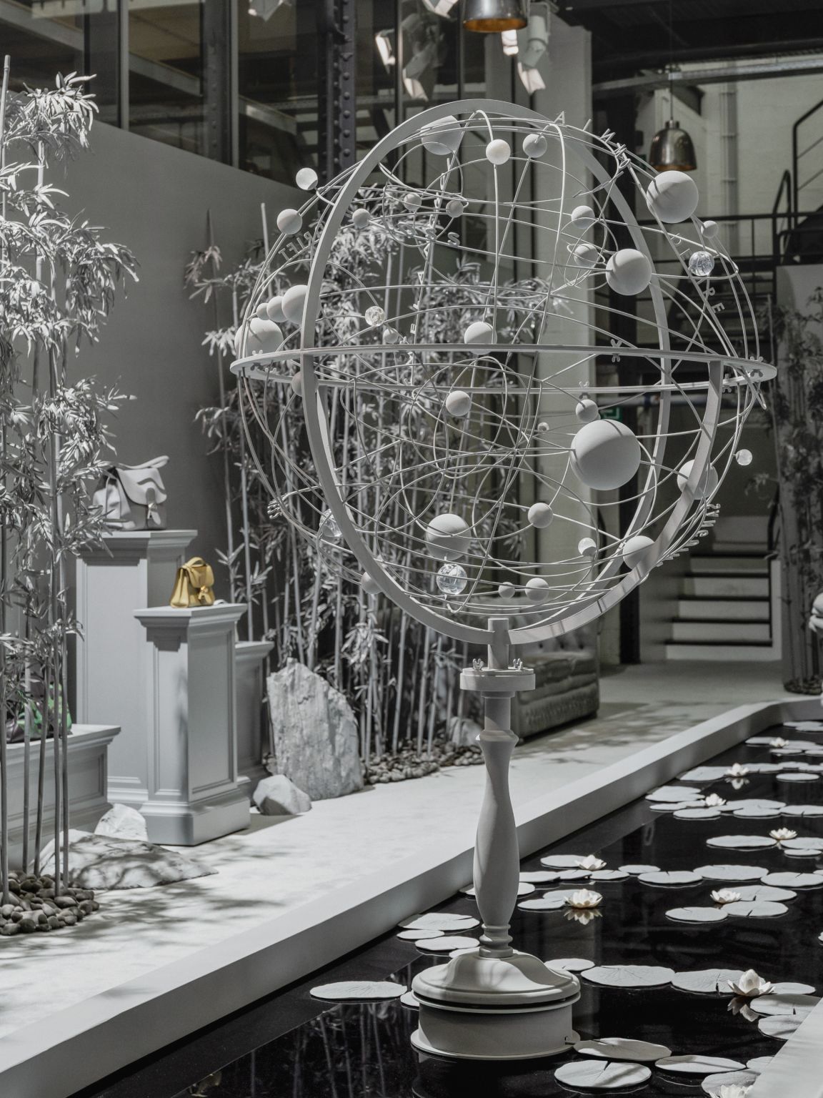 Delvaux handbag presented within Hans Op de Beeck's Brussels installation