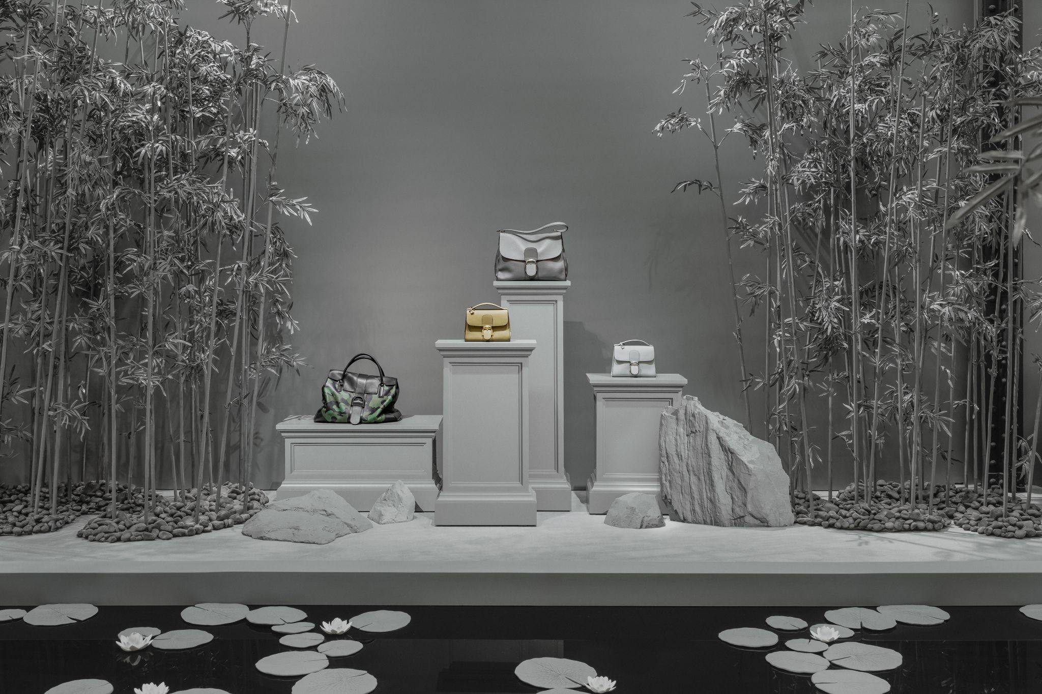 Delvaux and Hans Op de Beeck art installation in Brussels