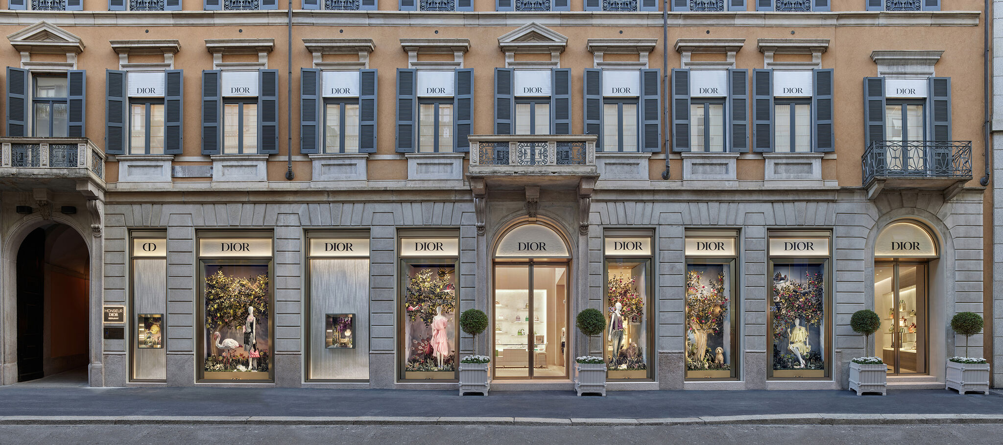 Dior — Dior Brings Retail, Gardens and Dining Together at Its Three-Floor Milan House. Featured image.