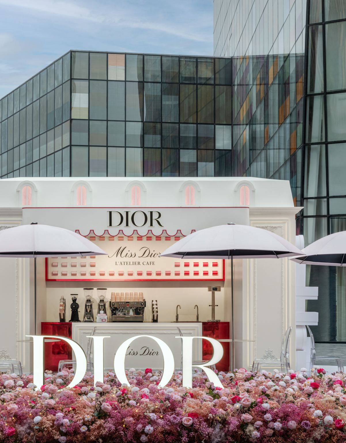 Miss Dior Atelier Café at a fragrance pop-up