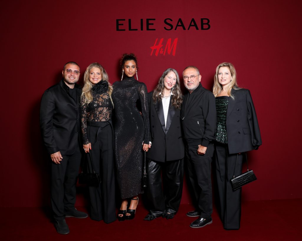 ELIE SAAB and H&M team and guests at the Paris collection celebration