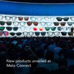 EssilorLuxottica presentation showing the expanded Meta eyewear lineup at Meta Connect 2026