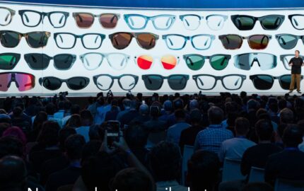 EssilorLuxottica presentation showing the expanded Meta eyewear lineup at Meta Connect 2026