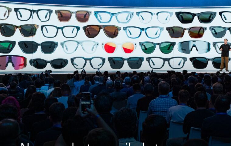 EssilorLuxottica presentation showing the expanded Meta eyewear lineup at Meta Connect 2026