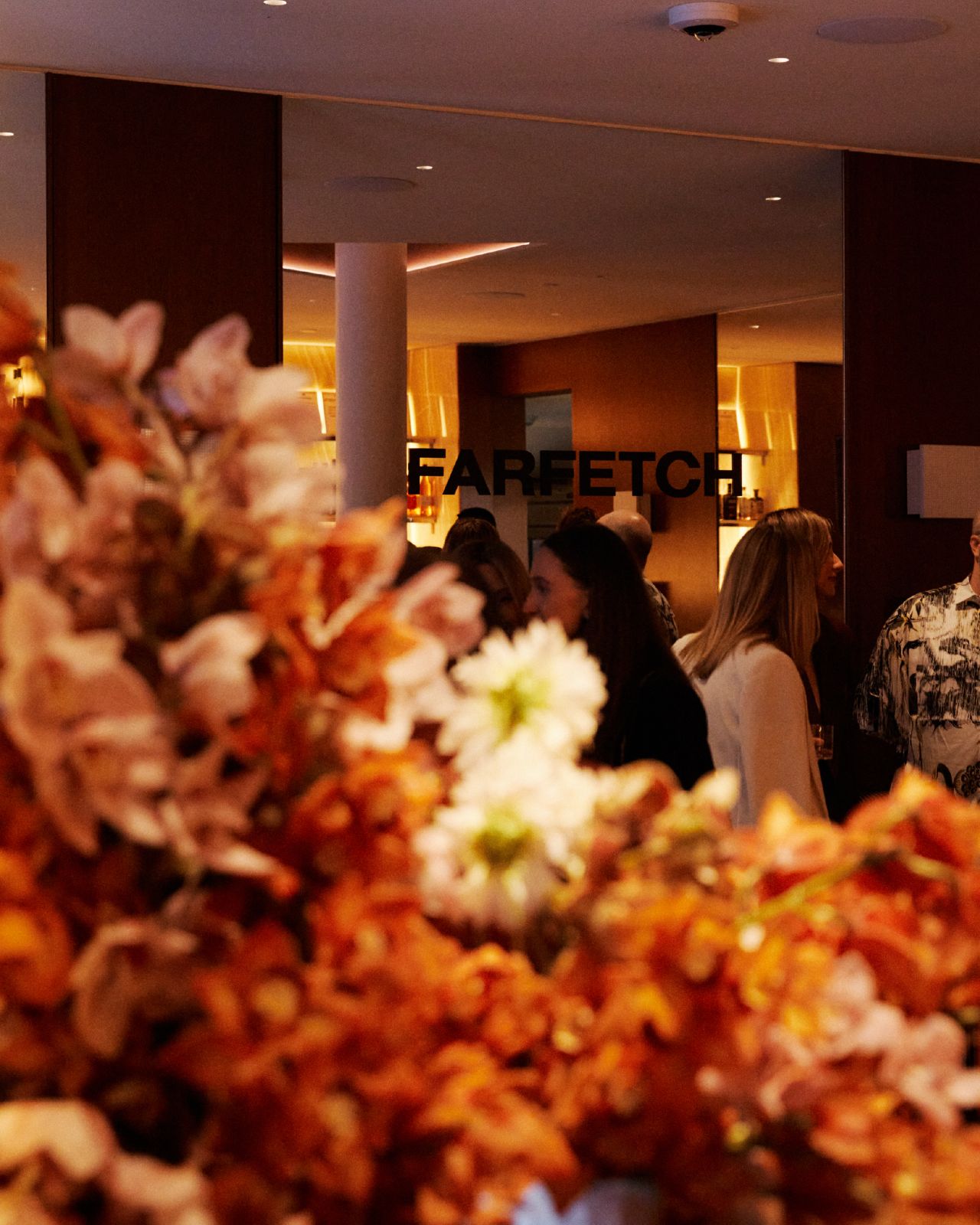 Guests gather at the FARFETCH New York Fashion Week event