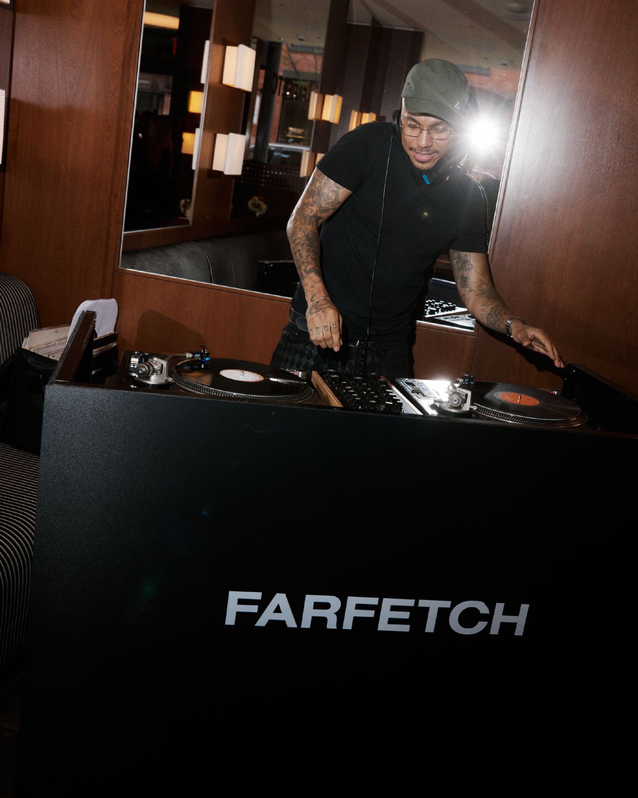 DJ at the FARFETCH client gathering