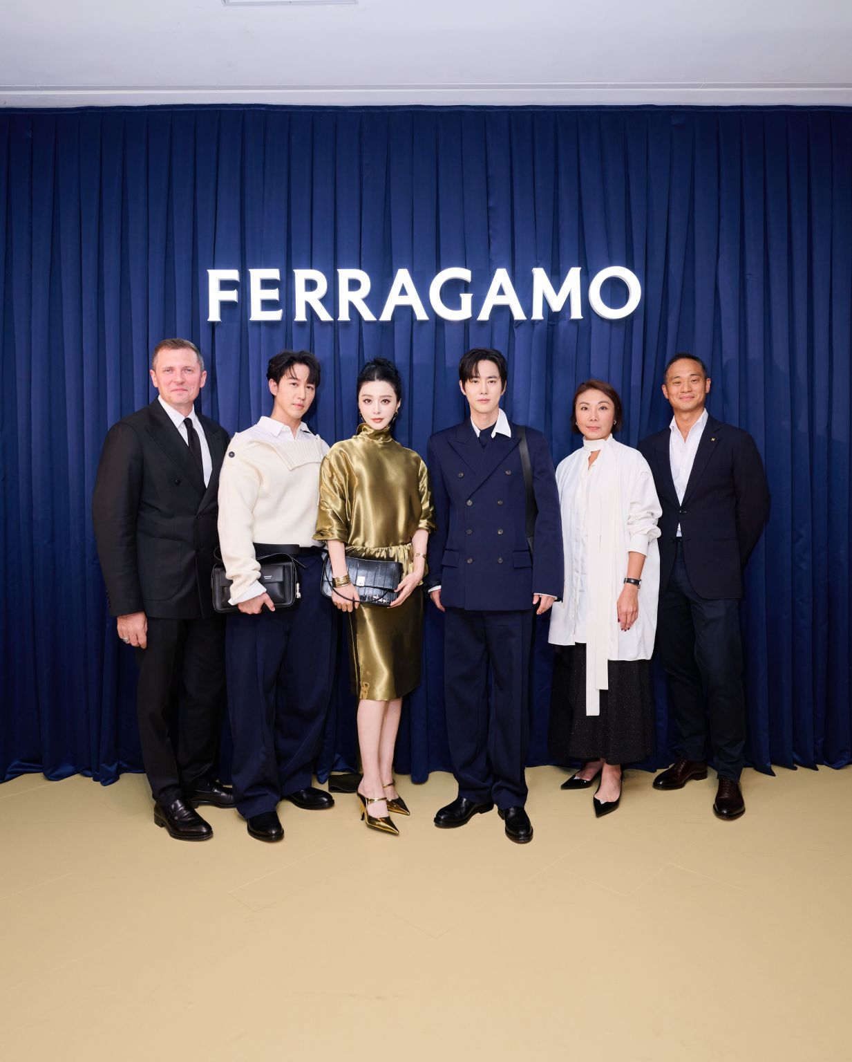 Guests at the unveiling of Ferragamo's LANDMARK Hong Kong boutique